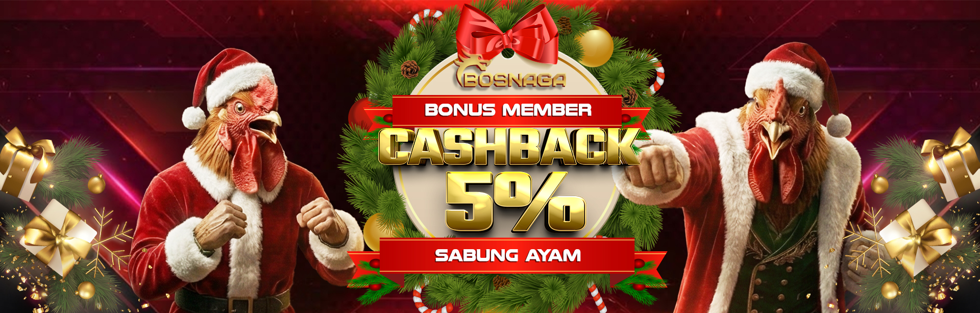 CASHBACK 5% SABUNG AYAM