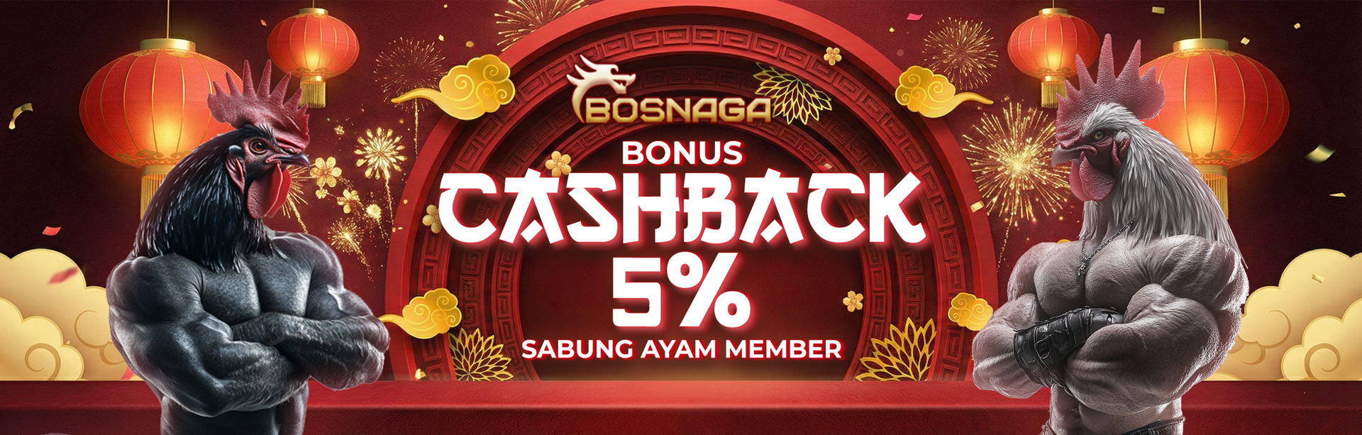 CASHBACK 5% SABUNG AYAM
