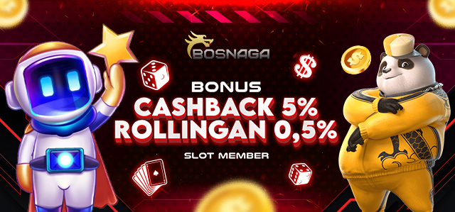 CASHBACK 5% + ROLLINGAN 0,5% SLOTS	