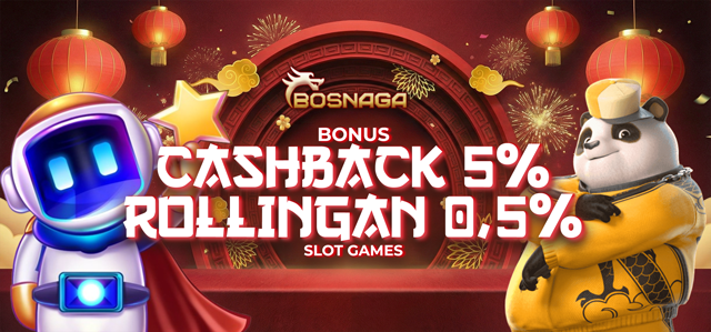 CASHBACK 5% + ROLLINGAN 0,5% SLOTS	