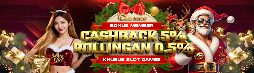 CASHBACK 5% + ROLLINGAN 0,5% SLOTS
