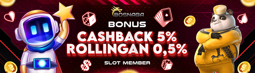 CASHBACK 5% + ROLLINGAN 0,5% SLOTS